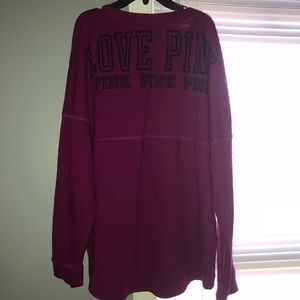 Love pink sweatshirt